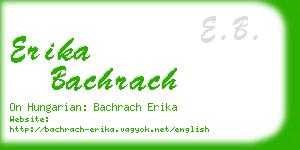 erika bachrach business card